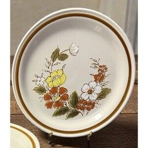 Vintage Mountain Wood Trellis Blossom Stoneware Dinner Plate | 10.75 Inch